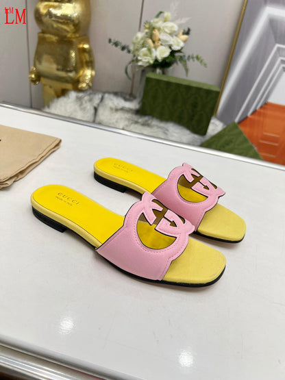 GU Slippers Sandals Flat  3 Color 's 42