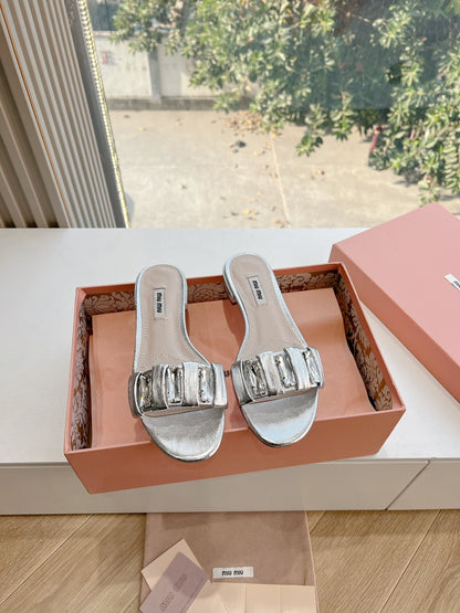MU MI  Sandals Slippers 2 Color's Woman