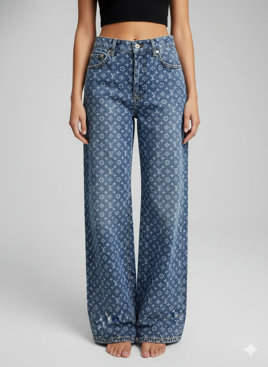 LU  Pants Jeans Woman Monogram