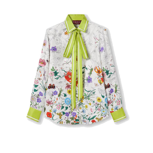GU Printed Woman silk  T-shirt
