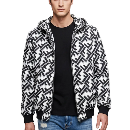 FEN  Man Jacket Windbreak Hoodie Monogram