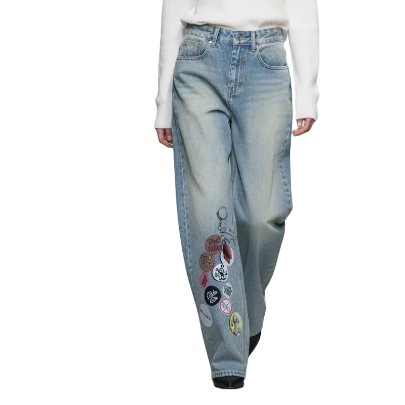 MI MI  Pants Jeans Woman