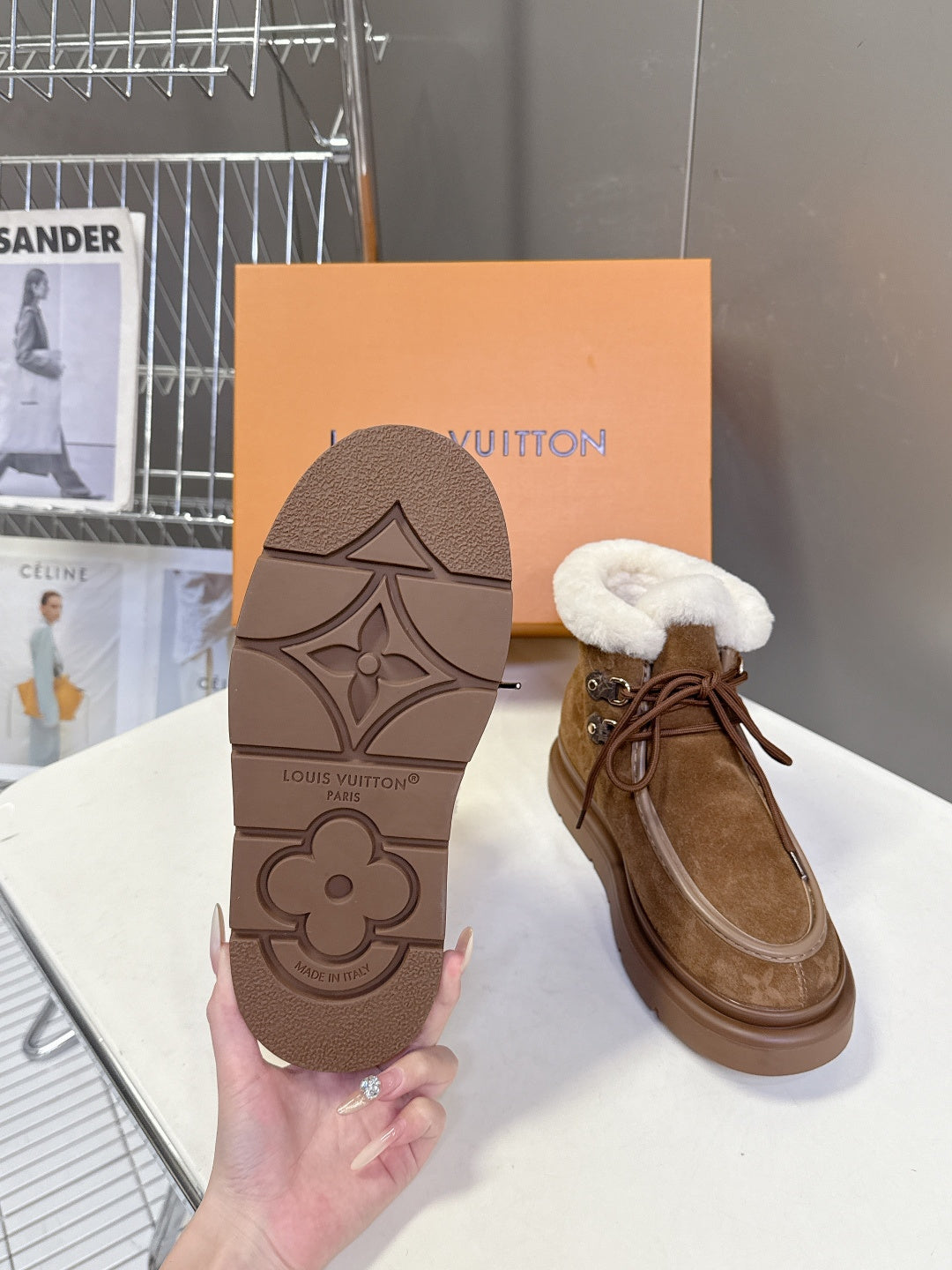 LU x ugg Cortina Shearling Boots Woman Low