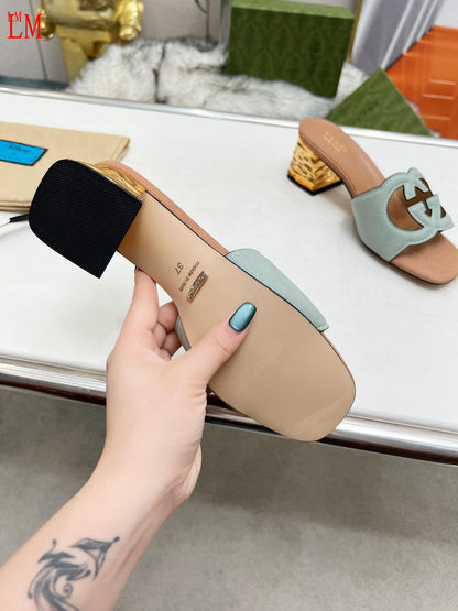 GU Slippers Sandals Heels  3 Color 's 42