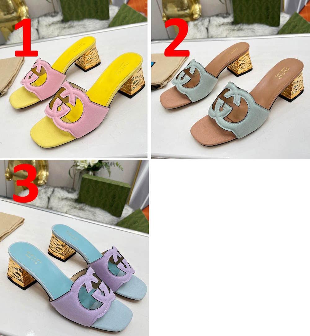 GU Slippers Sandals Heels  3 Color 's 42