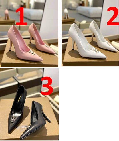 *BURBBER shoes Heels 3 Color 's