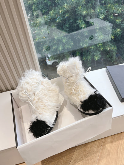 CHL Fur Boots Low