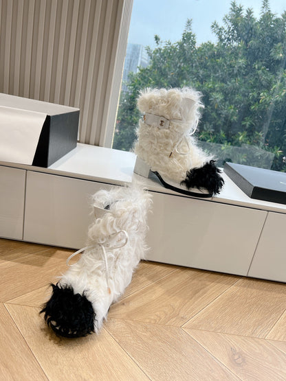 CHL Fur Boots Low