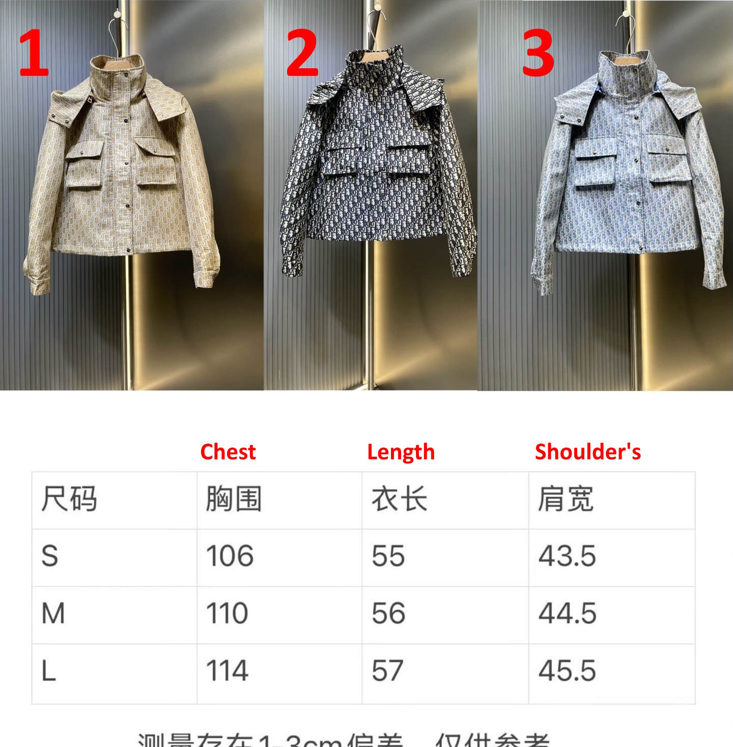 CHD Jacket  3 Color's