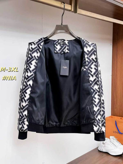 FEN  Man Jacket Windbreak Hoodie Monogram