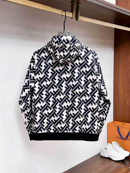 FEN  Man Jacket Windbreak Hoodie Monogram
