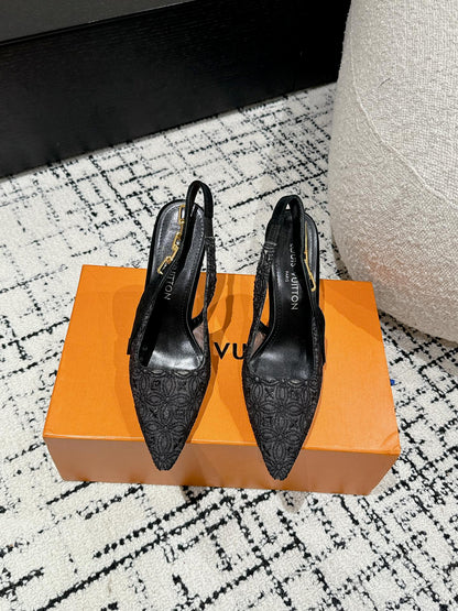 LU  Shoes Sparkle Slingback Pump 2 Color's