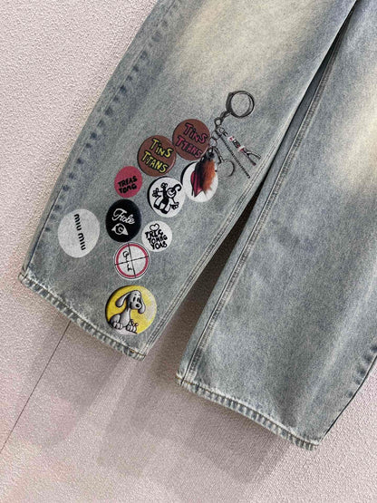 MI MI  Pants Jeans Woman