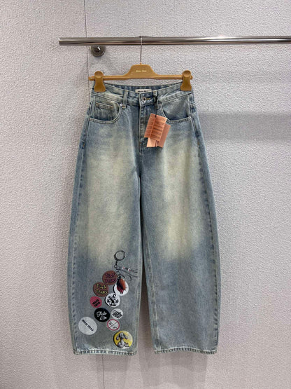 MI MI  Pants Jeans Woman