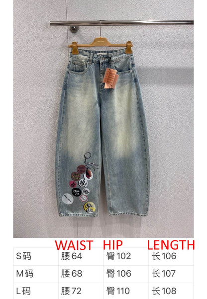MI MI  Pants Jeans Woman