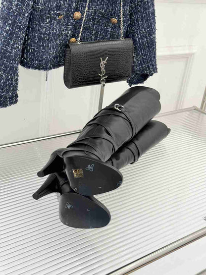 Y L Woman Boots Heel Over knee