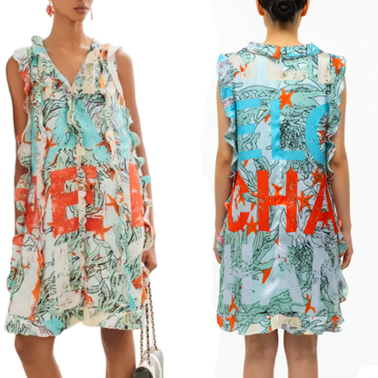 CHL  Woman Silk summer Dress sleeveless GQ
