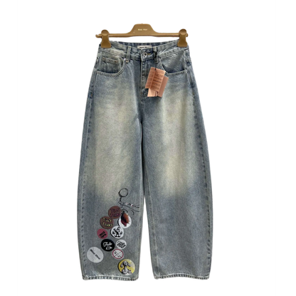 MI MI  Pants Jeans Woman