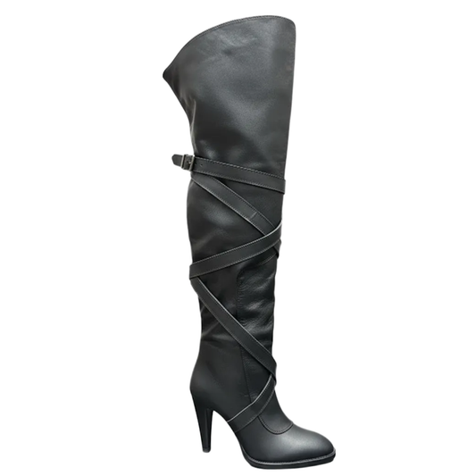 Y L Woman Boots Heel Over knee