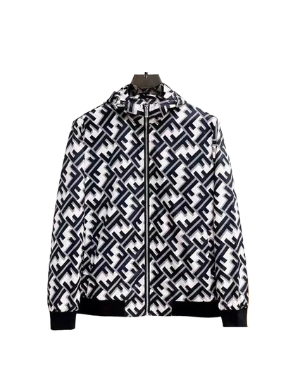 FEN  Man Jacket Windbreak Hoodie Monogram