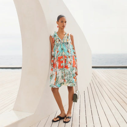 CHL  Woman Silk summer Dress sleeveless GQ