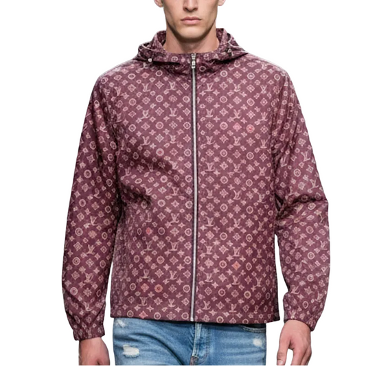 LU Man Jacket Windbreak Hoodie Monogram