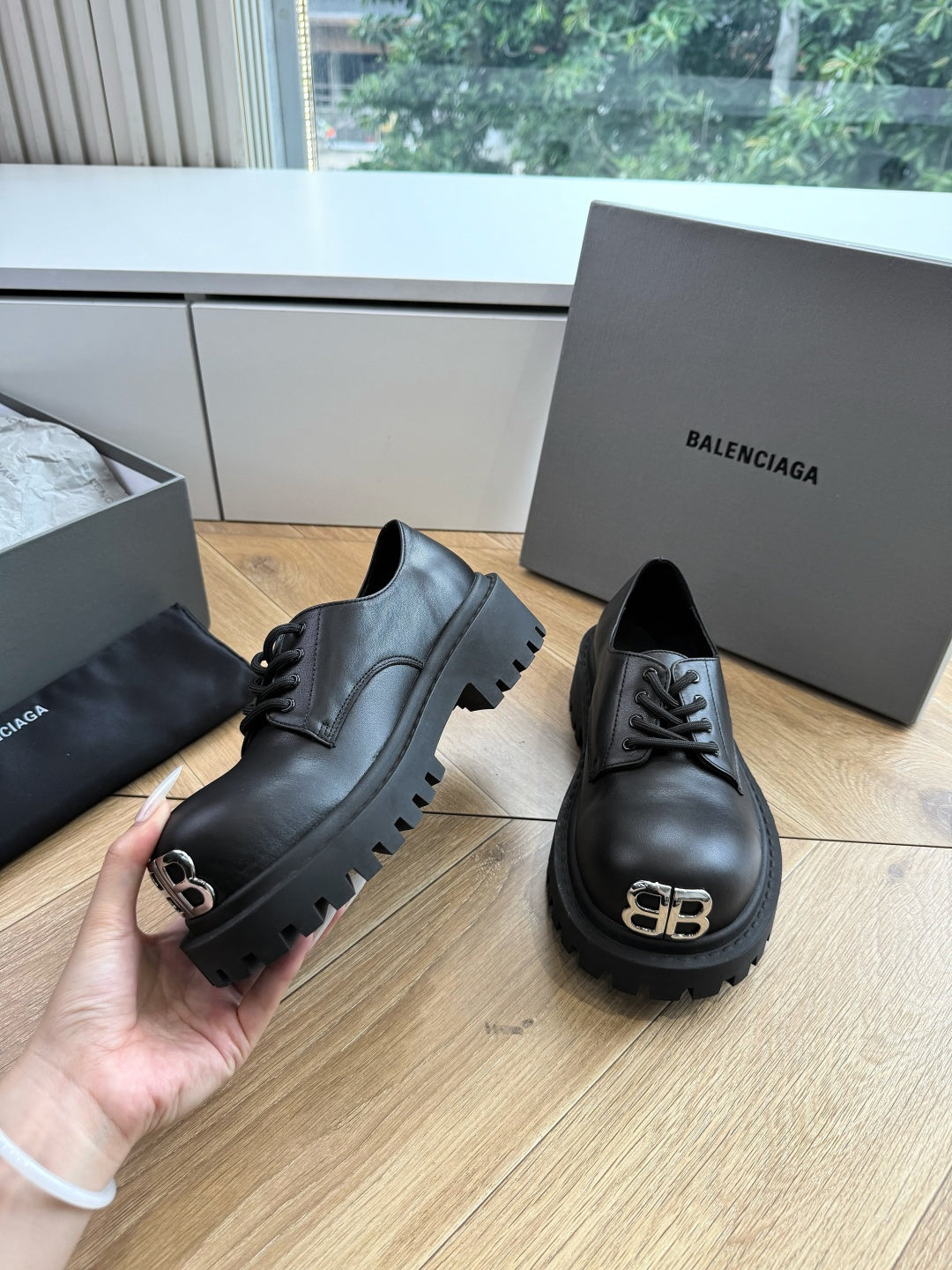 SNBAL Shoes platform derby Woman
