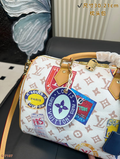 LU Speedy soft canvas Bag 30 cm