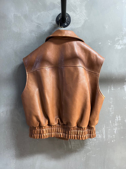 MI MI  Leather  Jacket  Woman