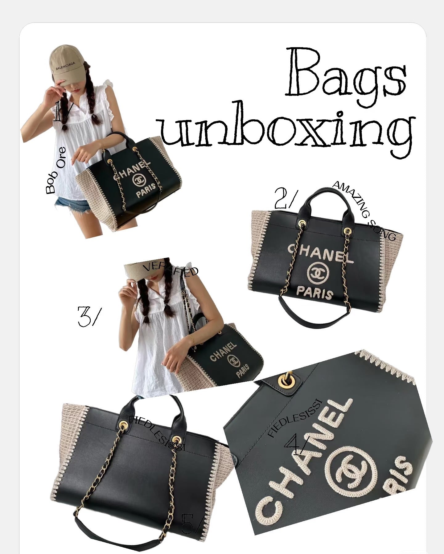 CHL  Tote bag 34 cm 2 Color's