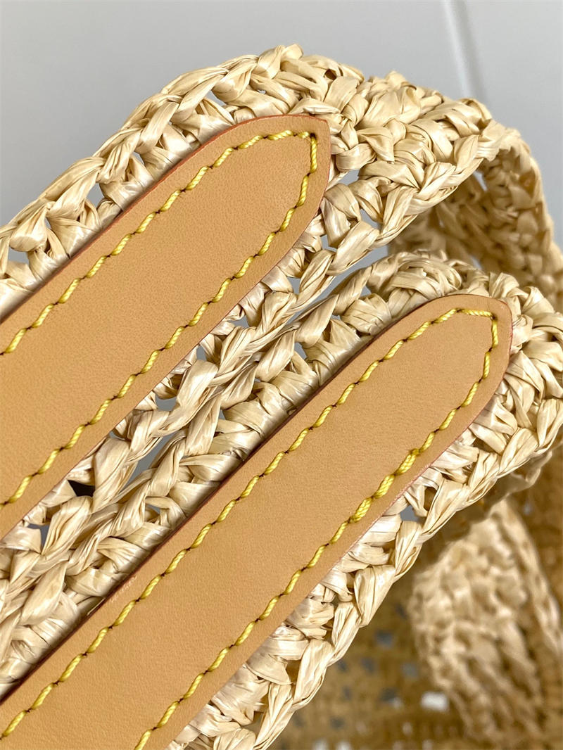 LU Raffia  Bag Tote MM 44 cm