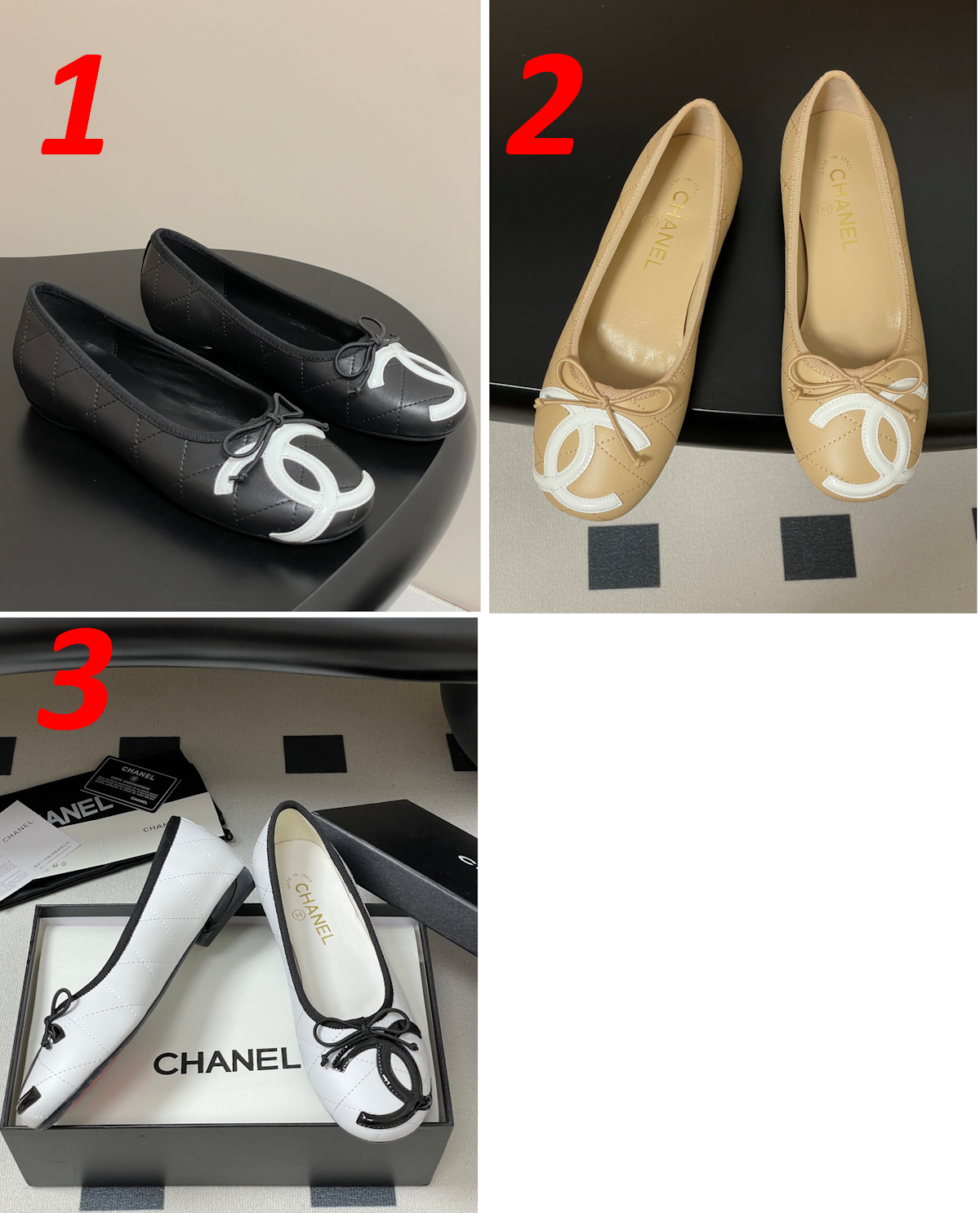 CHL Shoes flat  3 Color's