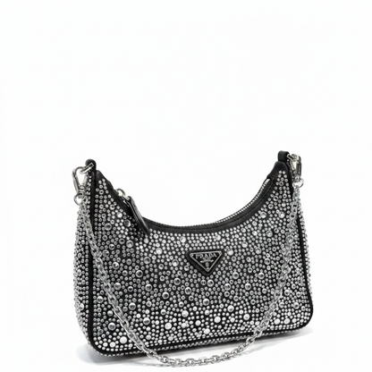 PRD Crystal Cleo Adjustable Strap Shoulder Bag 24 cm