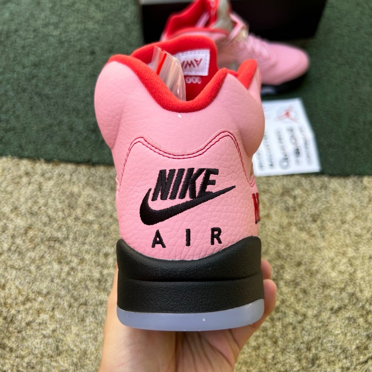 N*KE Air Jorda 5 AJ5 Retro Awake NY Arctic Pink Sneakers 46