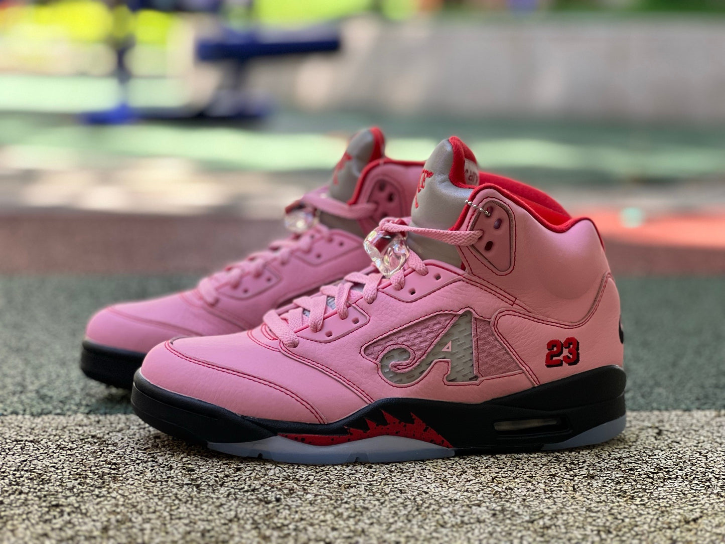 N*KE Air Jorda 5 AJ5 Retro Awake NY Arctic Pink Sneakers 46