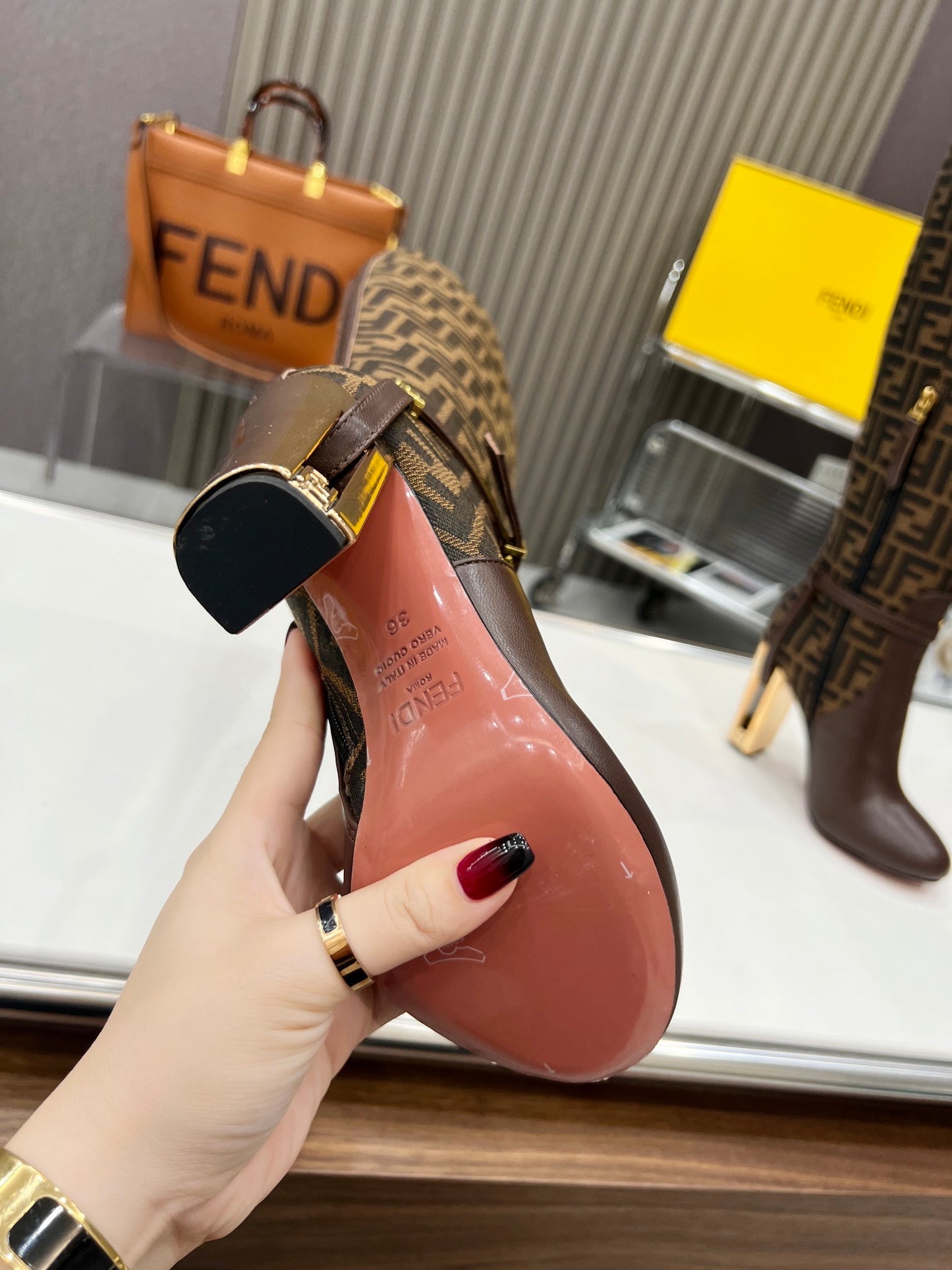 FEN Woman Boots High Heels 42