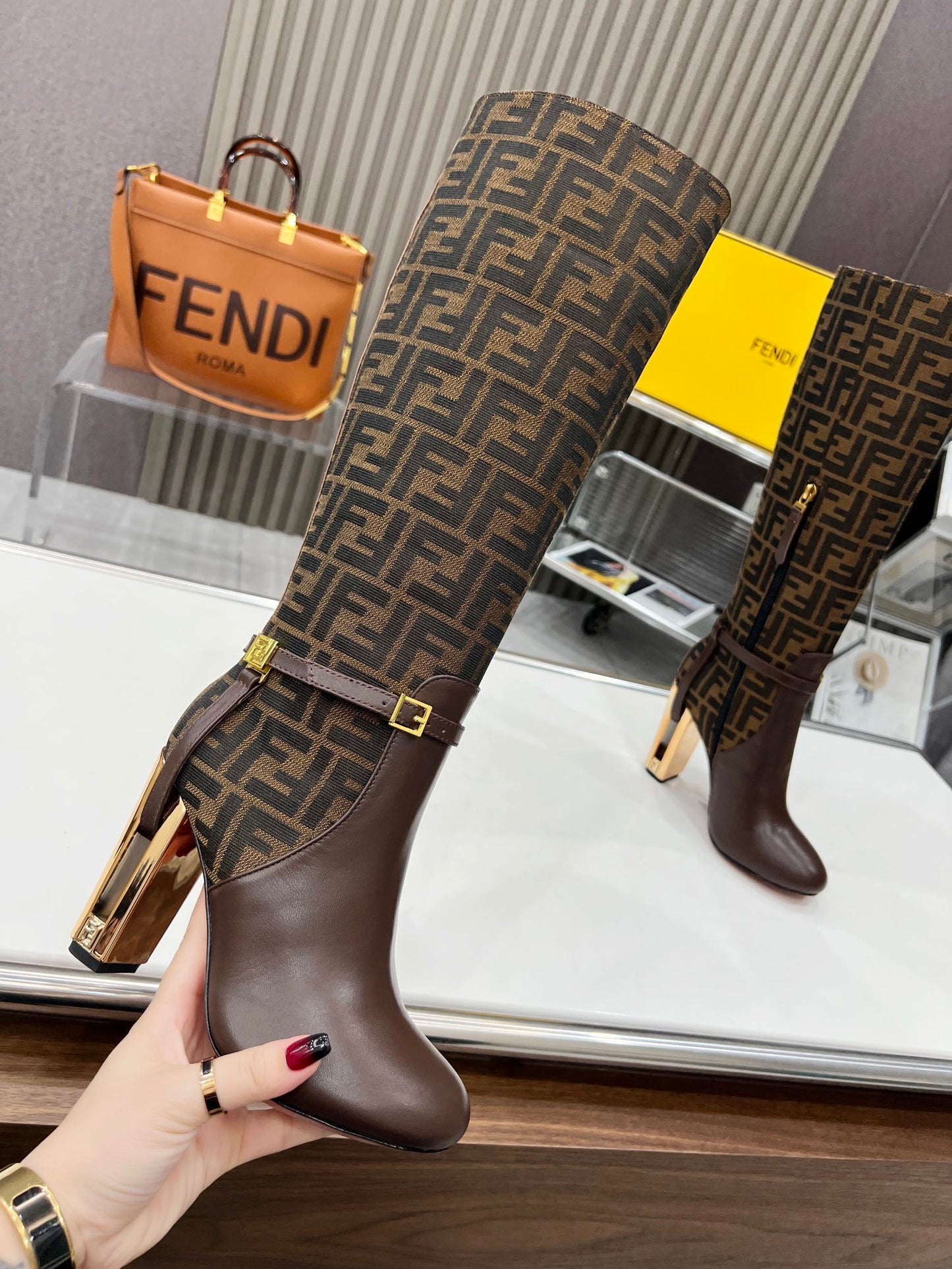 FEN Woman Boots High Heels 42