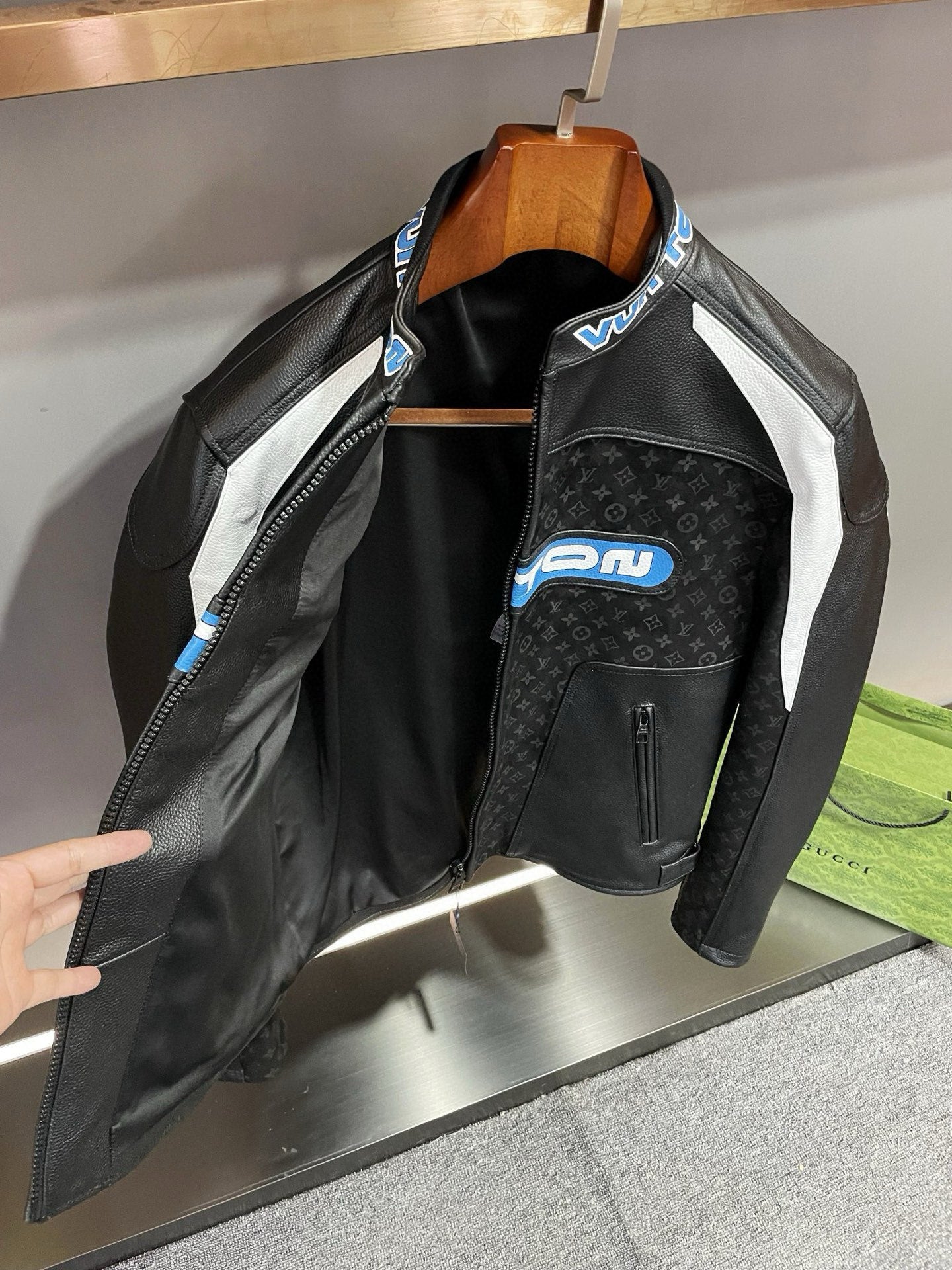 LU Leather Mix Jacket Biker   Man Limited 25/26  IOFF