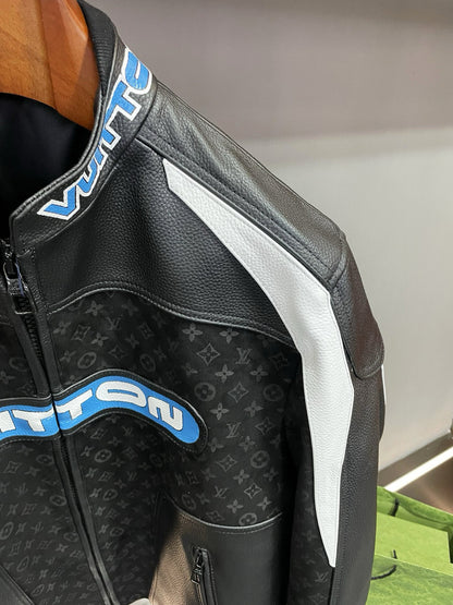 LU Leather Mix Jacket Biker   Man Limited 25/26  IOFF