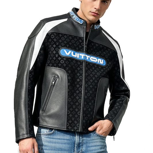 LU Leather Mix Jacket Biker   Man Limited 25/26  IOFF