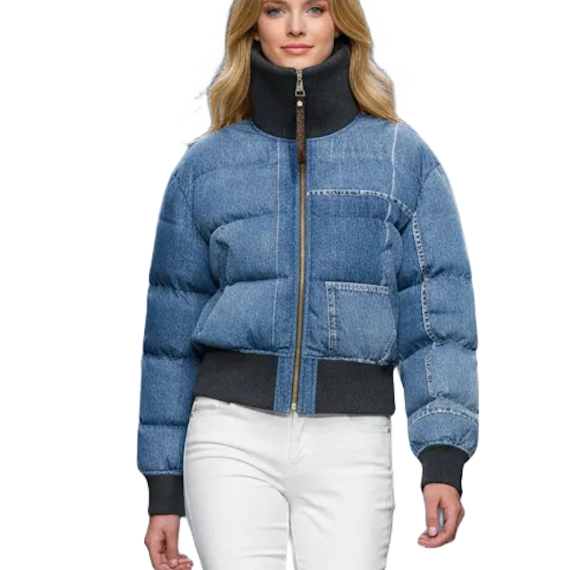 LU Denim Quilted Jacket Woman  Limited
