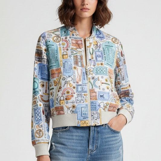 LU  Woman Jacket Monogram  2 side