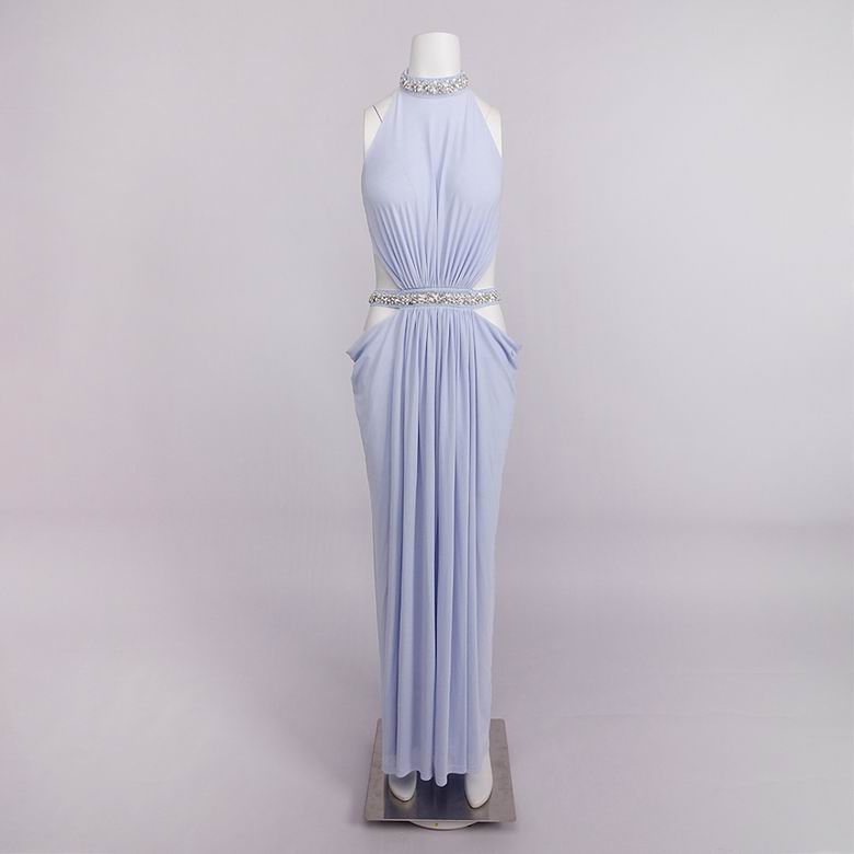 HERVE Party dress Crystal Draped Backless 2 Color's