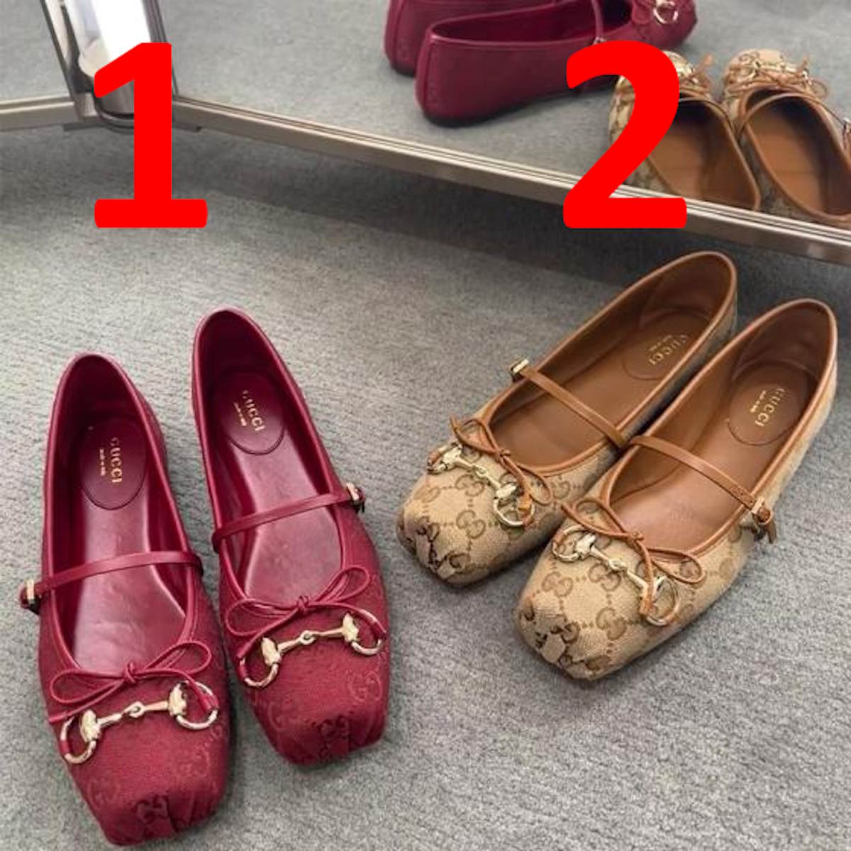 GU Shoes  Woman Size  2 Color's ballerinas -SALE -