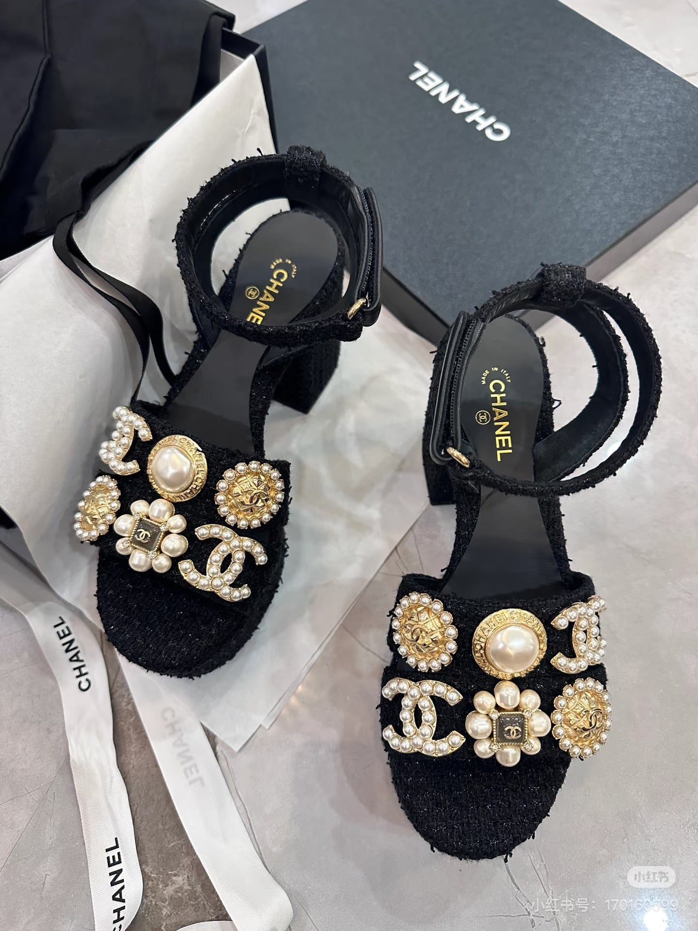 CHL Tweed Jewel  Sandals Woman