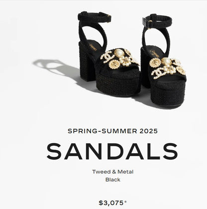 CHL Tweed Jewel  Sandals Woman