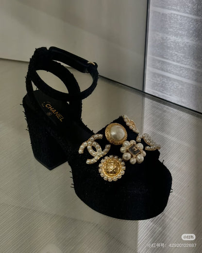 CHL Tweed Jewel  Sandals Woman