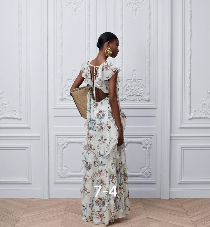 CHD Woman long  Long Ruffled Dress  QQ