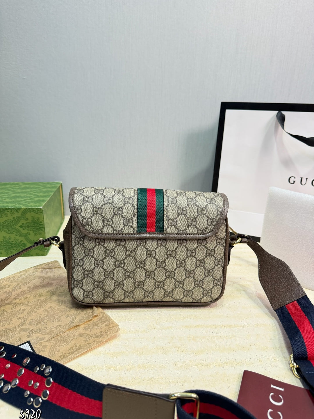 GU Ophidia small shoulder bag 23 cm
