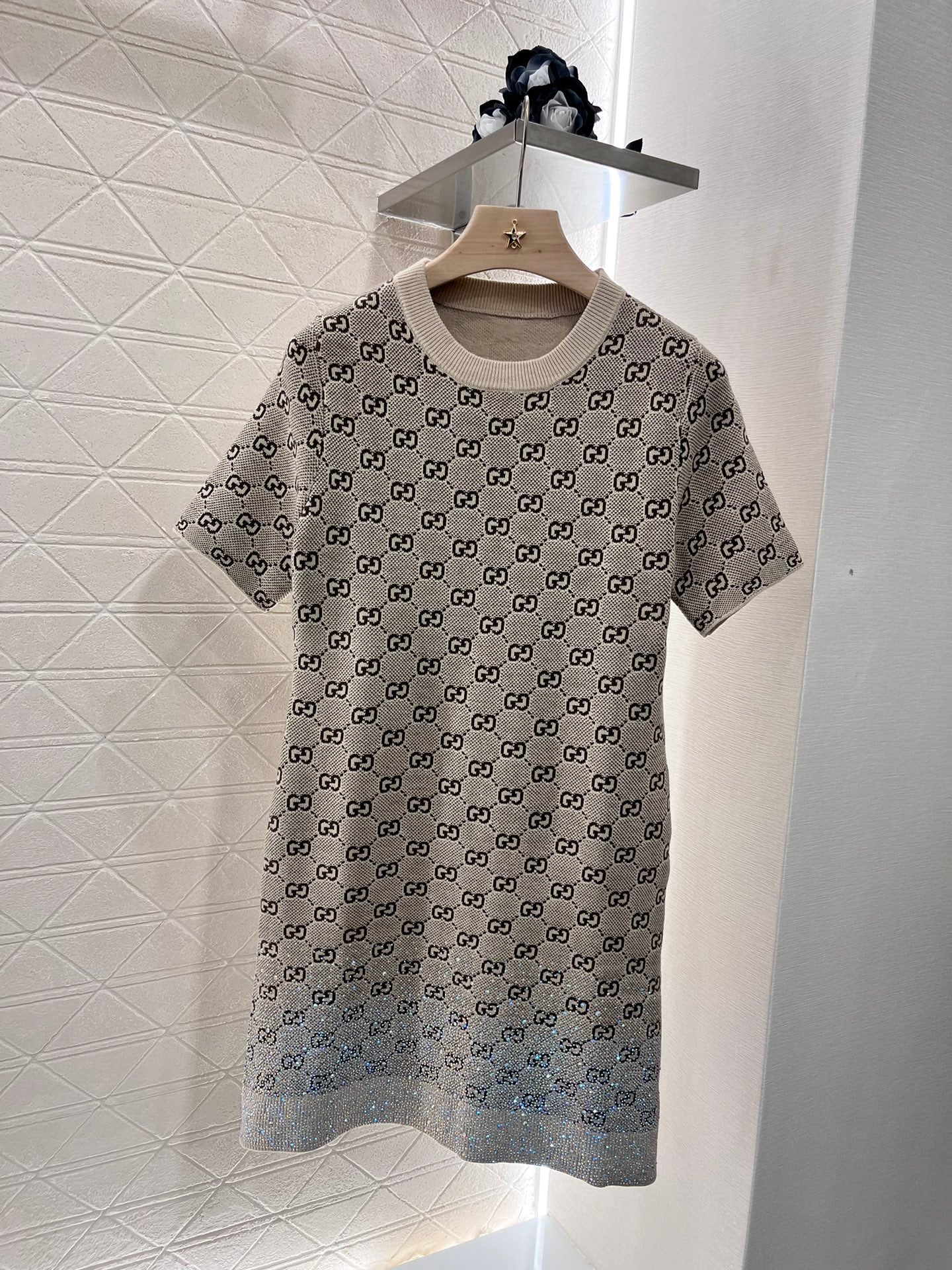GU Sequin Accent Fitted dress  limited